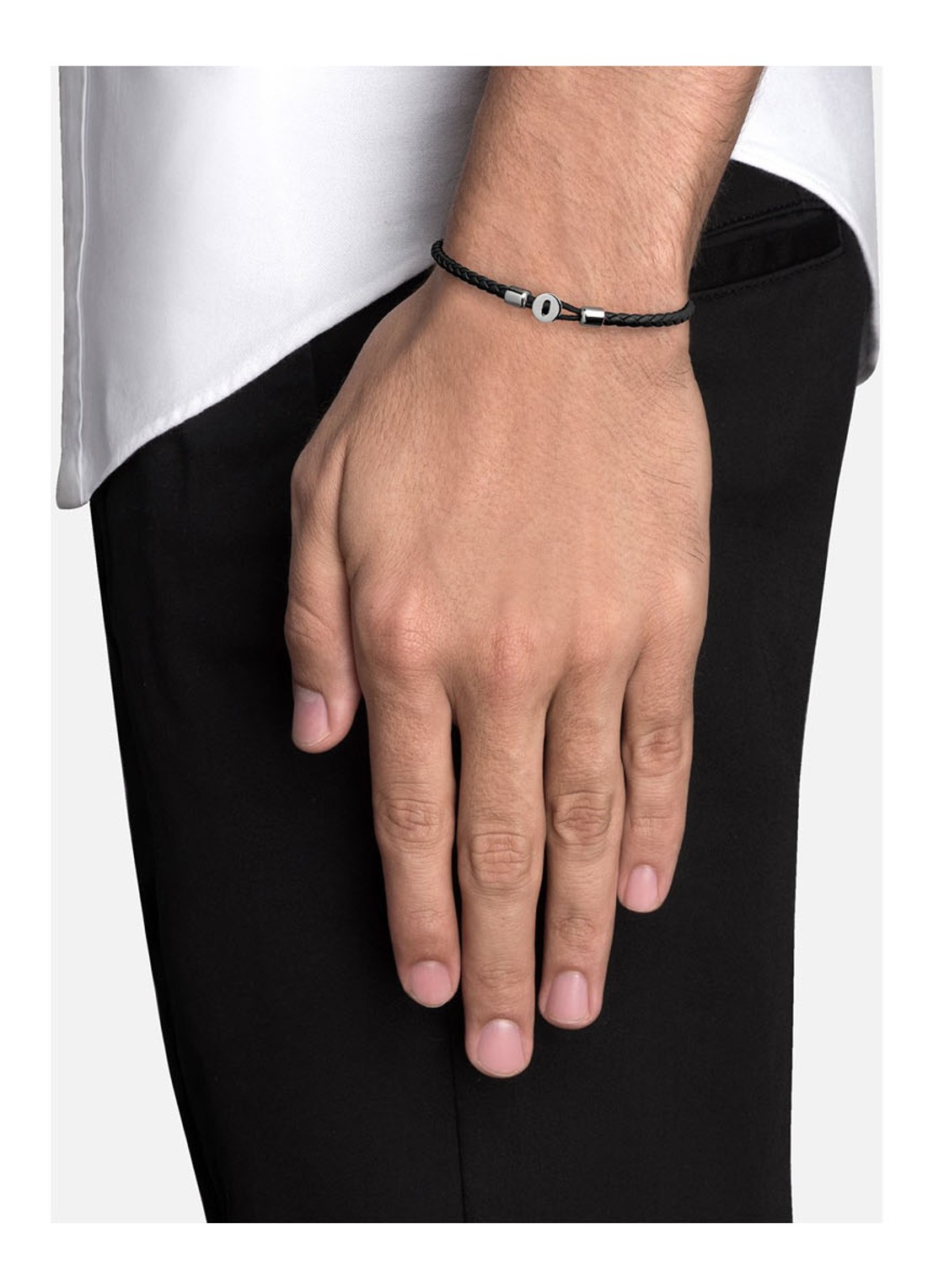 Miansai Nexus armband van leer - detail 2 zwart