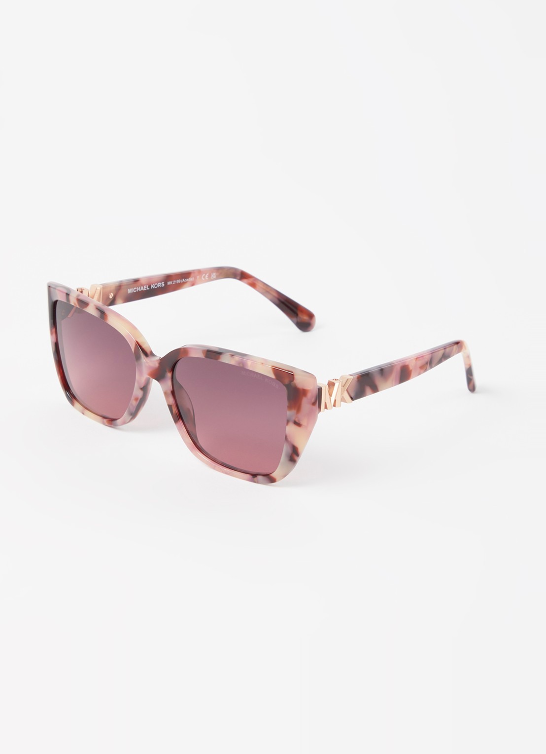 Michael Kors Acadia zonnebril gepolariseerd MK2199 - voorkant 4 roze