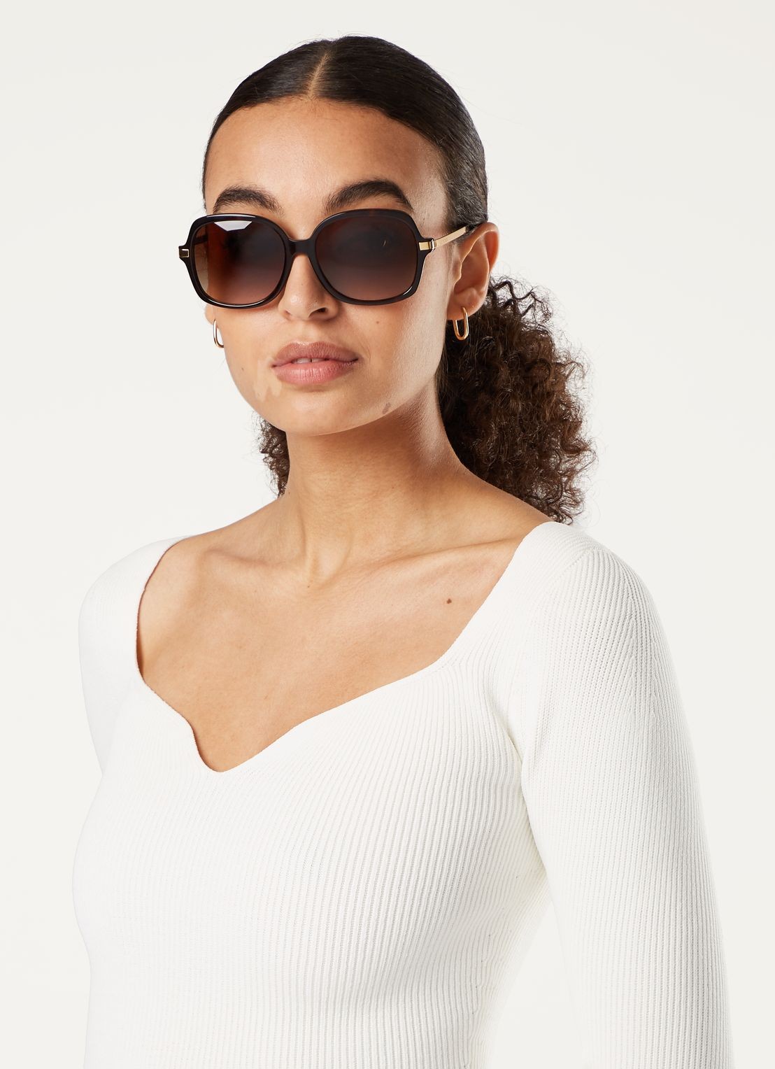 Michael Kors Adrianna II zonnebril MK2024 - voorkant 5 bruin