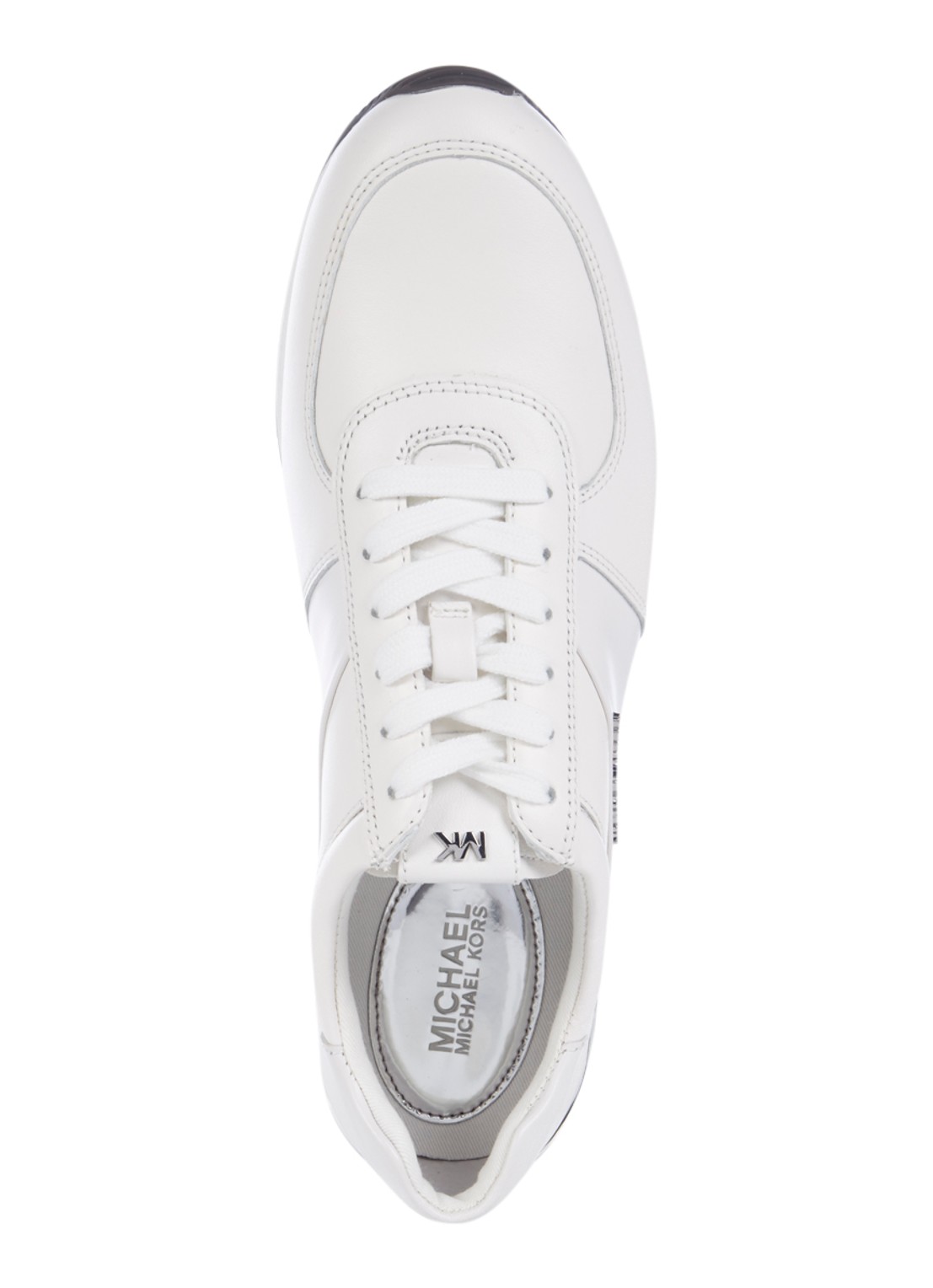 Michael Kors Allie sneaker van leer - detail 3 wit