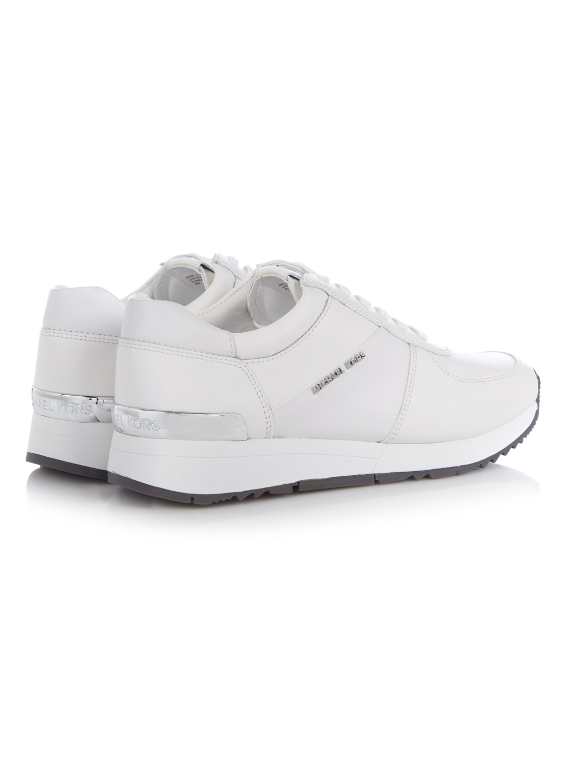 Michael Kors Allie sneaker van leer - detail 4 wit