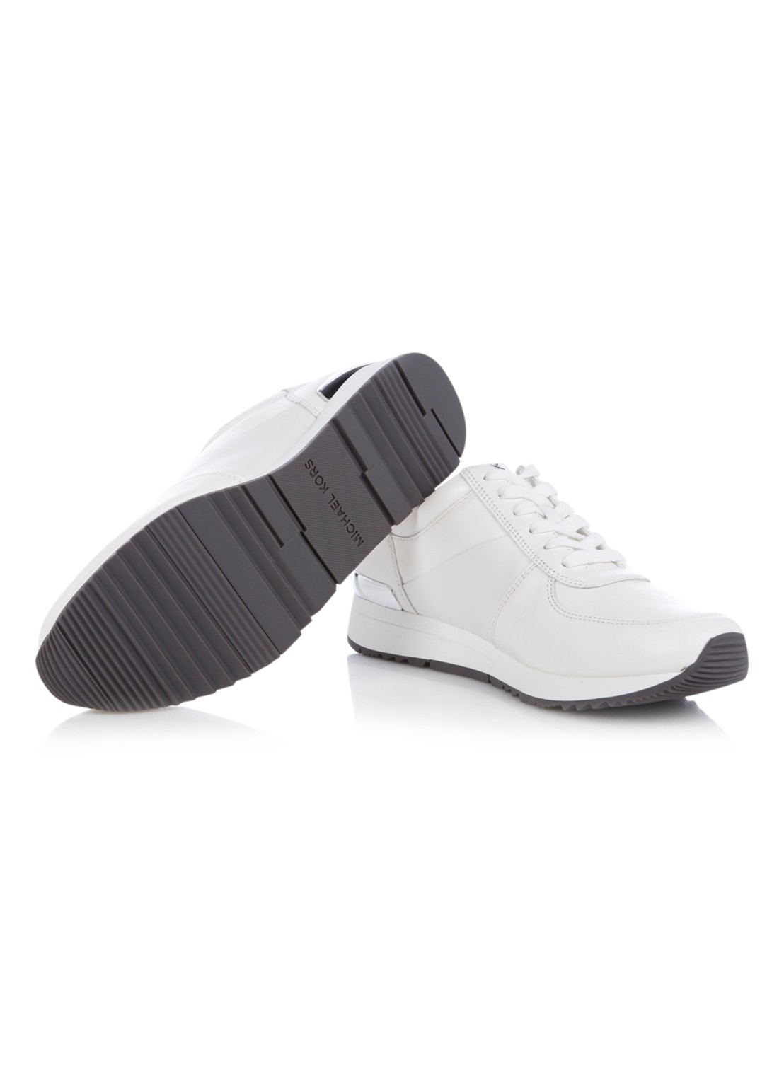 Michael Kors Allie sneaker van leer - detail 5 wit
