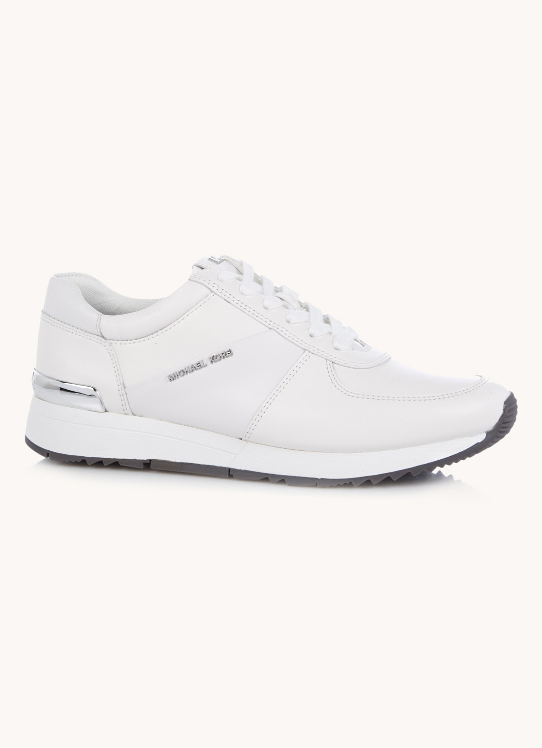 Michael Kors Allie sneaker van leer - voorkant wit