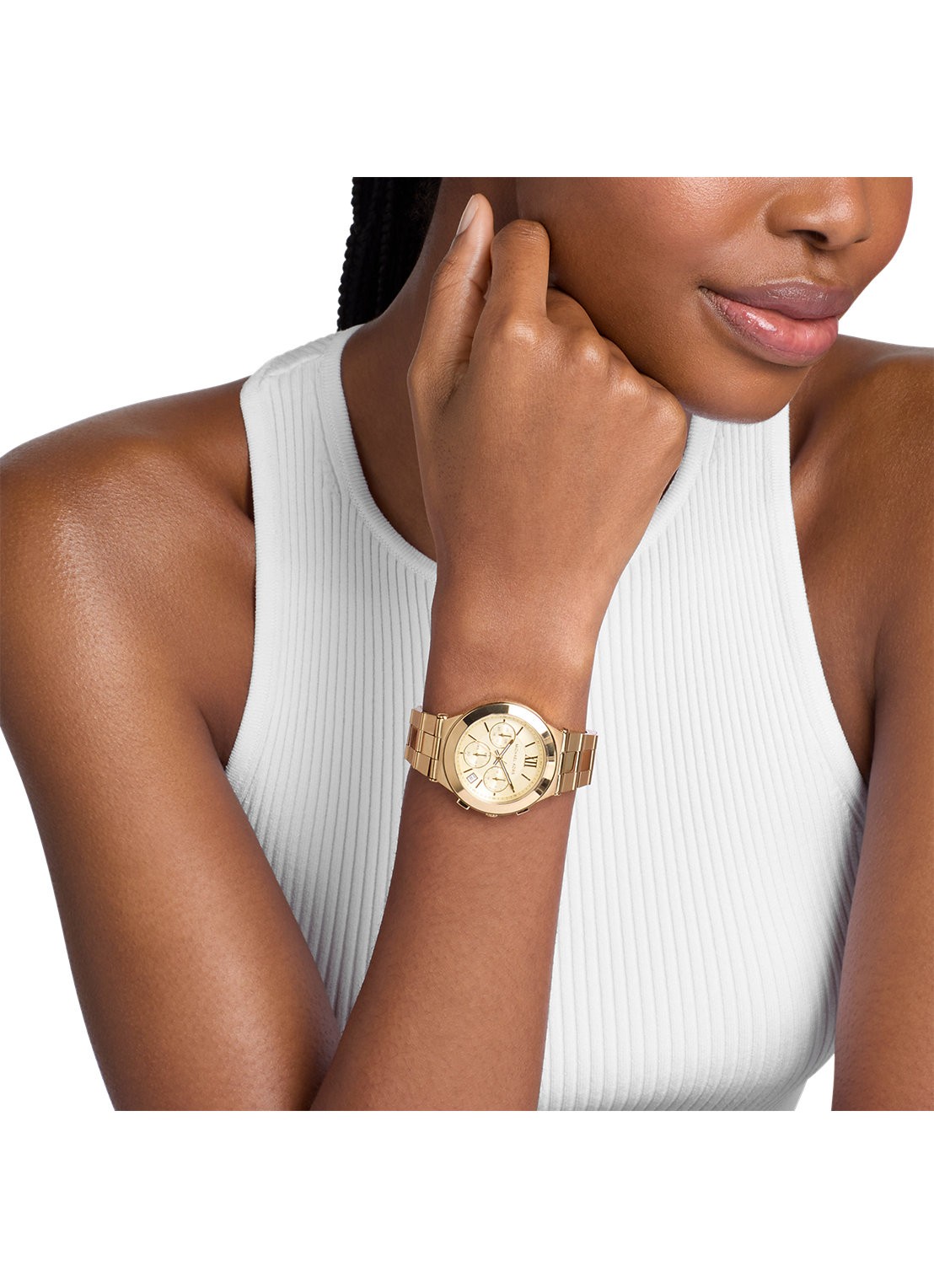 Michael Kors Billie horloge MK7603 - detail 4 goud
