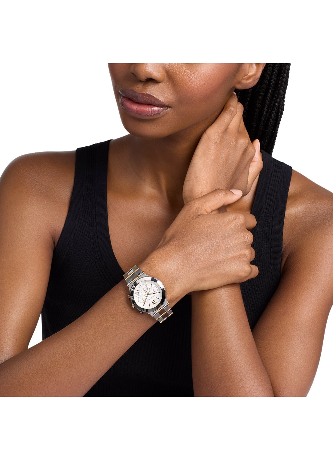 Michael Kors Billie horloge MK7605 - detail 3 zilver