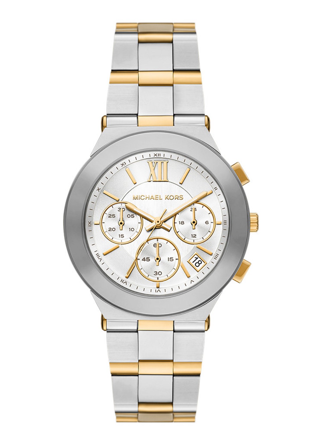 Michael Kors Billie horloge MK7605 - voorkant 5 zilver