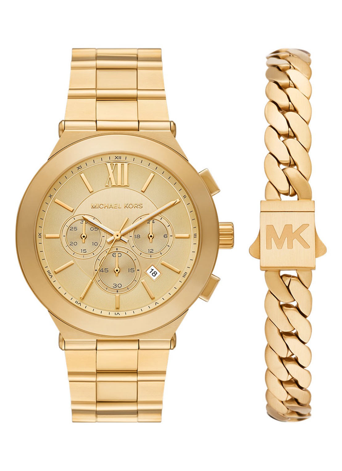 Michael Kors Billie horloge MK9270SET - voorkant goud