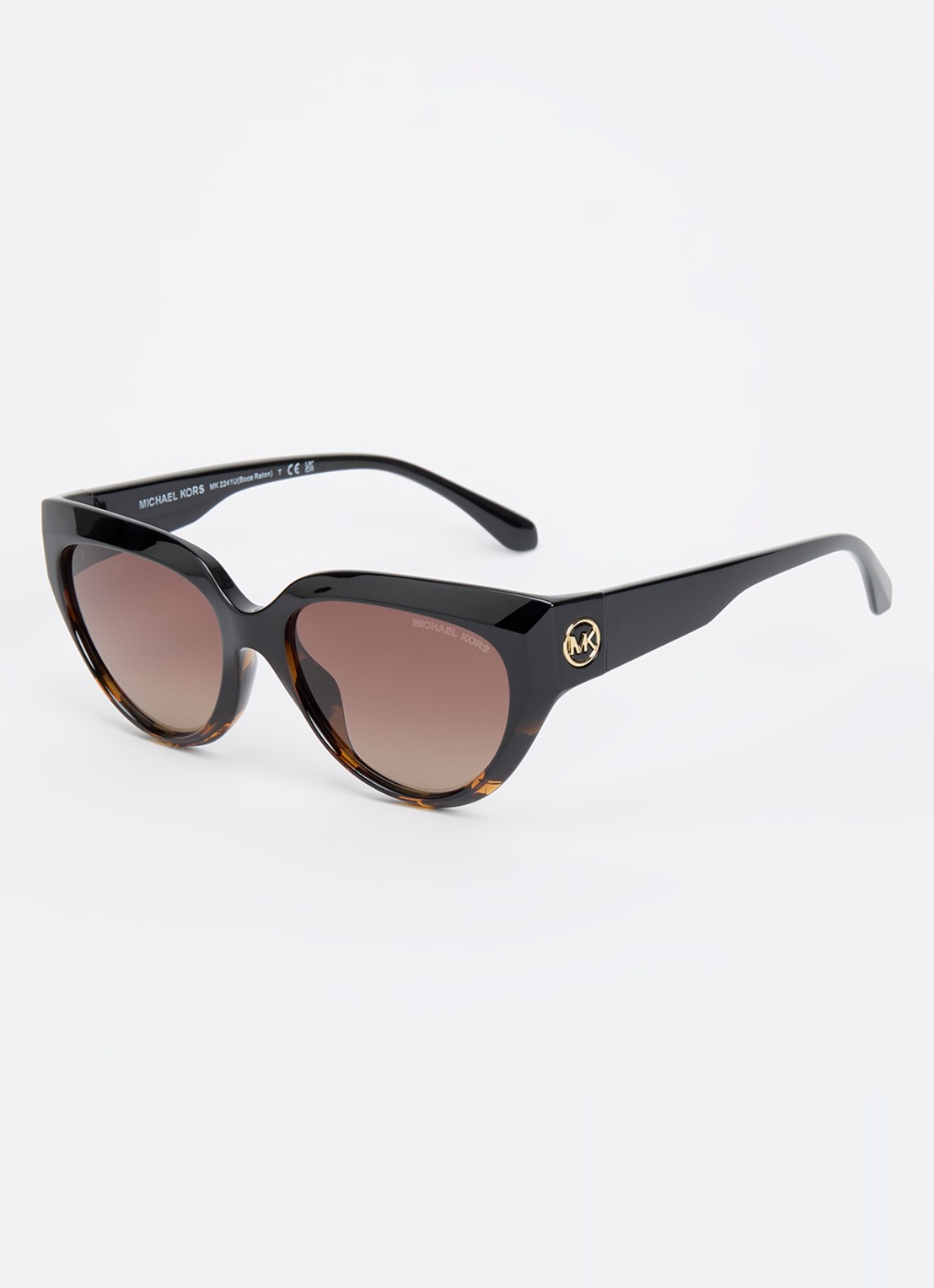 Michael Kors Boca Raton zonnebril gepolariseerd MK2241U - voorkant 4 zwart
