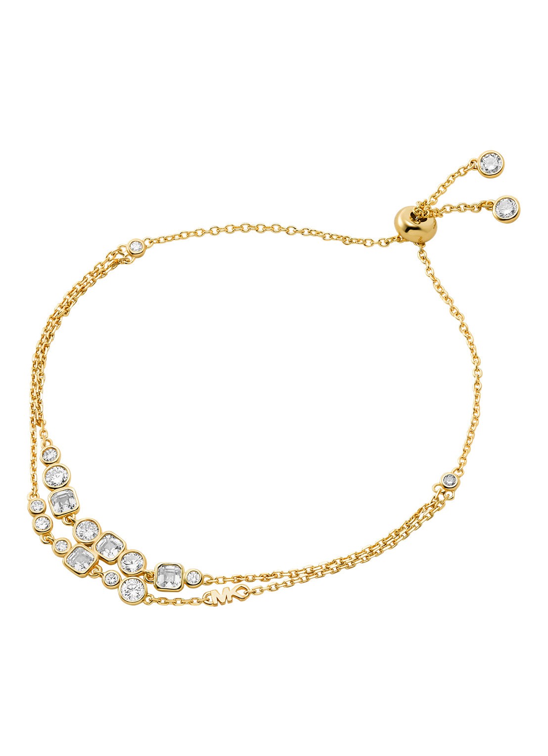 Michael Kors Brilliance armband verguld MKC1770710 - voorkant 3 goud