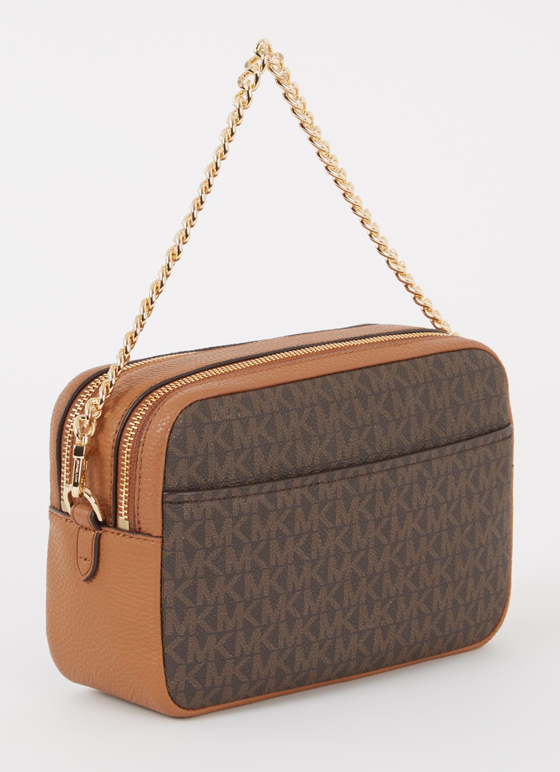 Michael Kors Bryant crossbodytas met afneembare schouderriem - achterkant 3 roestbruin
