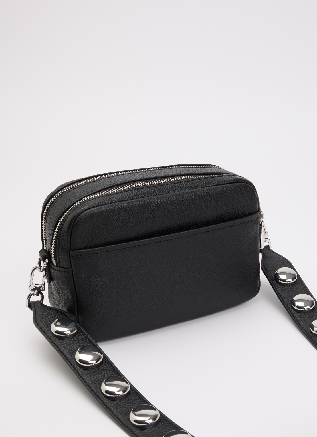 Michael Kors Bryant crossbodytas van leer met studs - achterkant 6 zwart