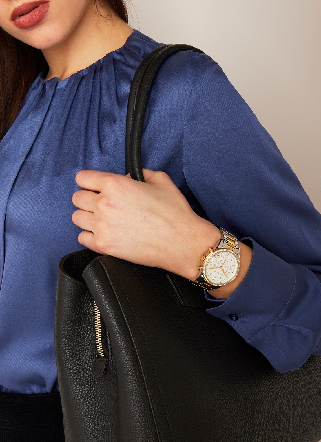 Michael Kors Bryant horloge MK6474 - detail 3 goud