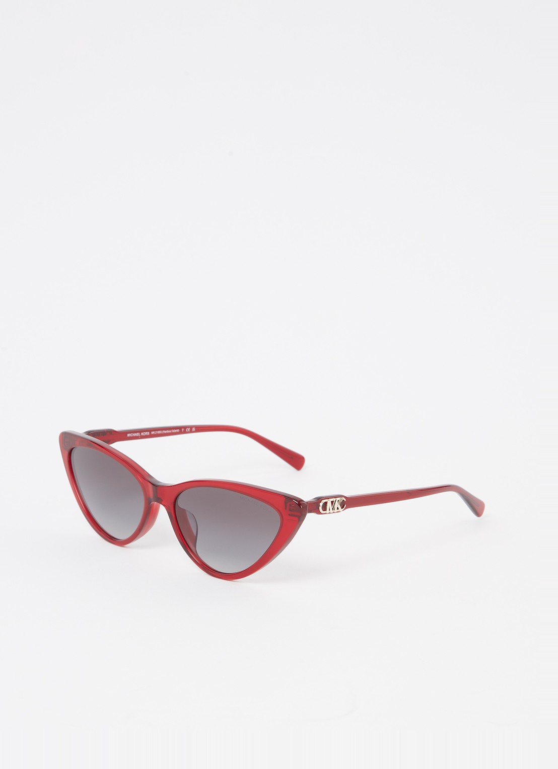 Michael Kors Cat Eye zonnebril MK2195U - voorkant donkerrood