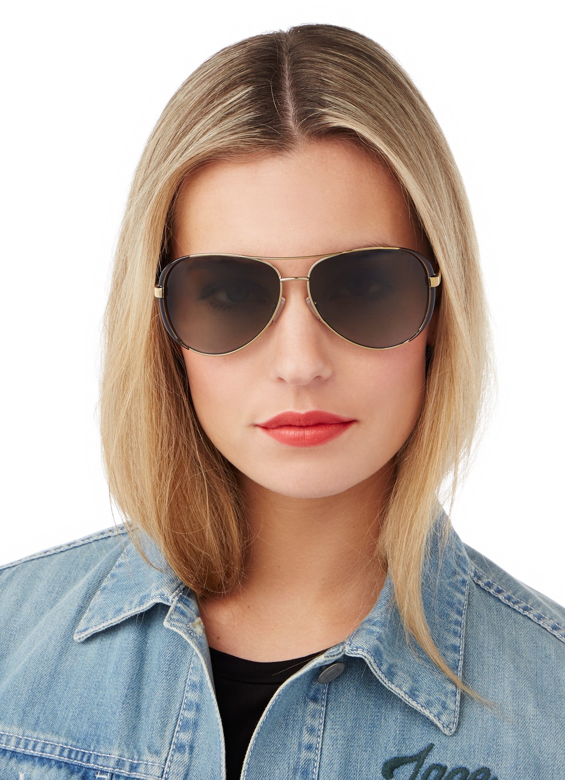 Michael Kors Chelsea zonnebril gepolariseerd MK5004 - voorkant 2 bruin