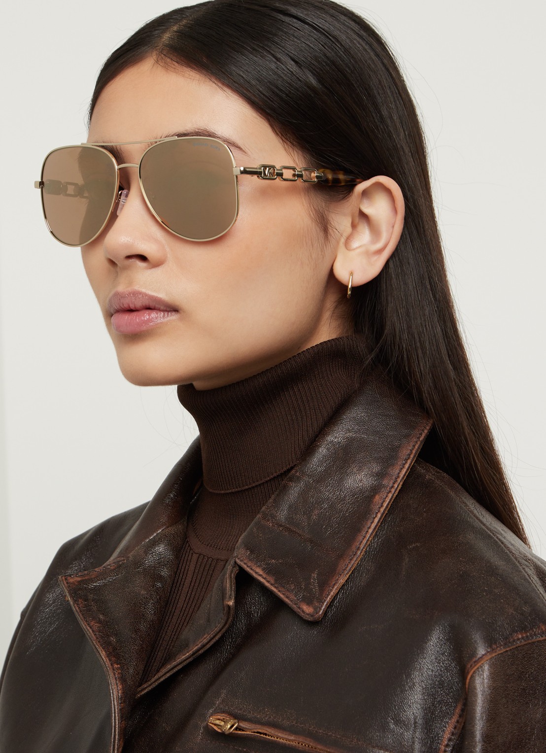 Michael Kors Chianti zonnebril MK1121 - voorkant 3 goud