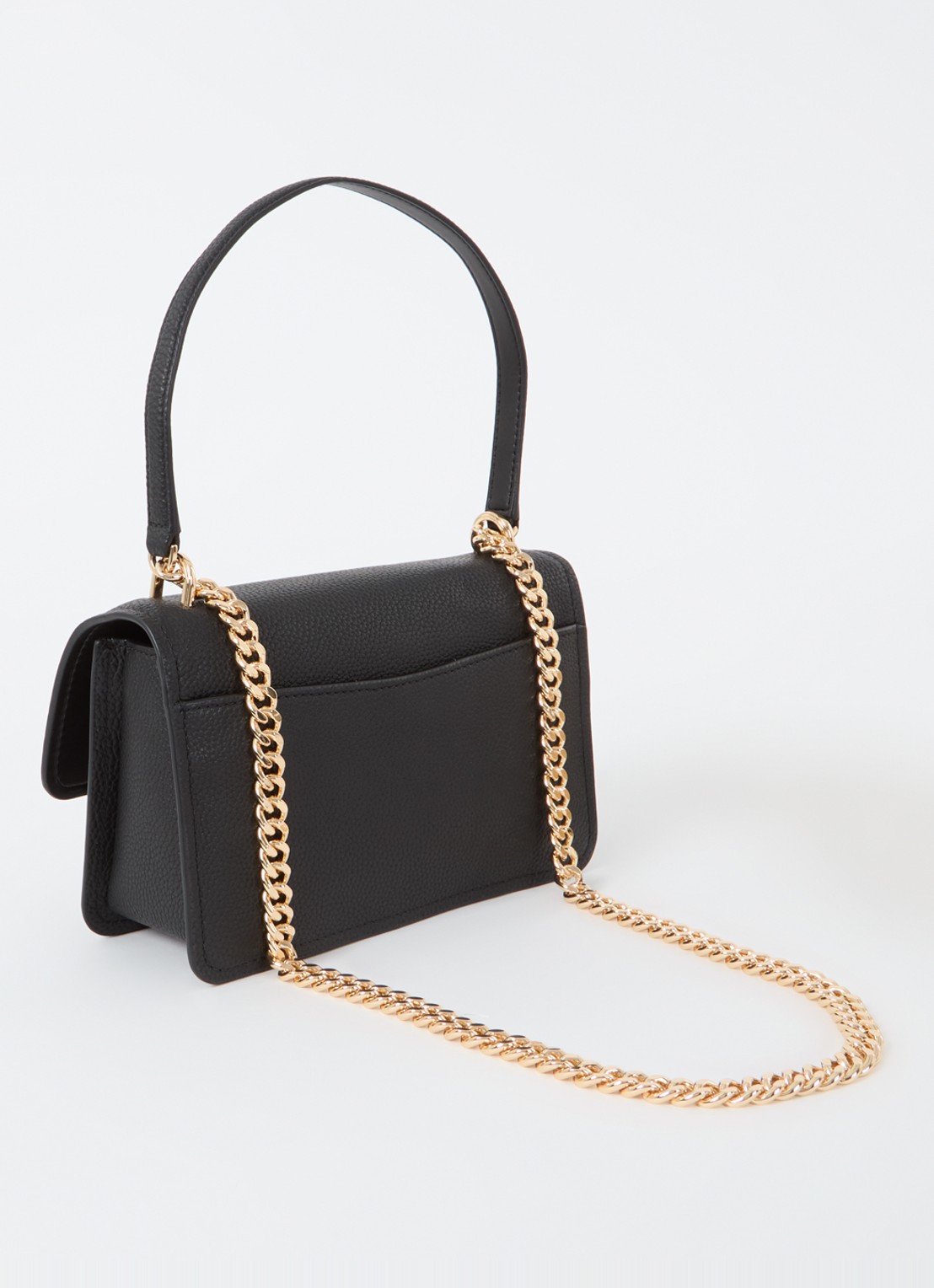 Michael Kors Claire Large crossbodytas van leer - achterkant 6 zwart