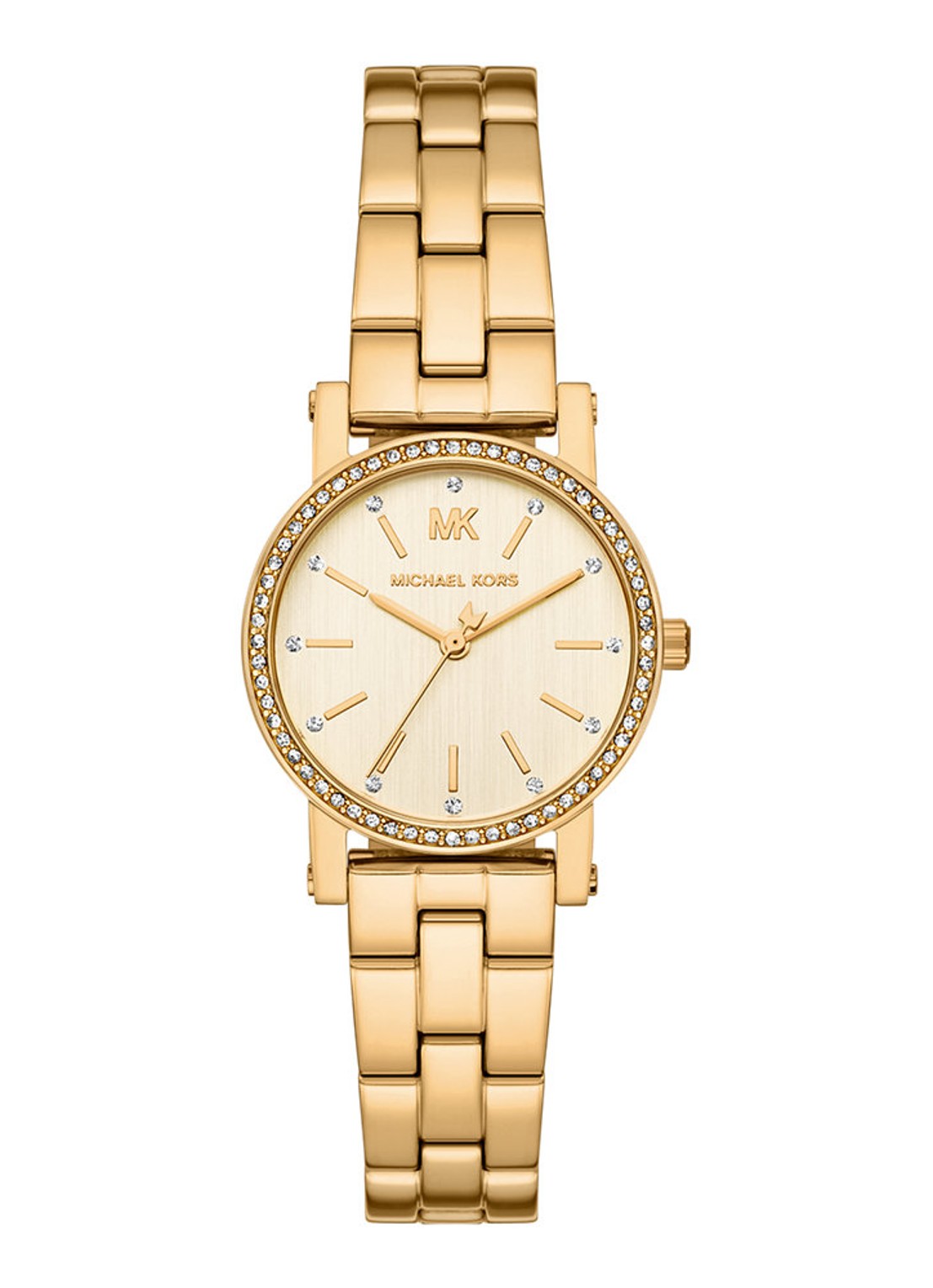 Michael Kors Corey horloge MK7666 - voorkant 4 goud