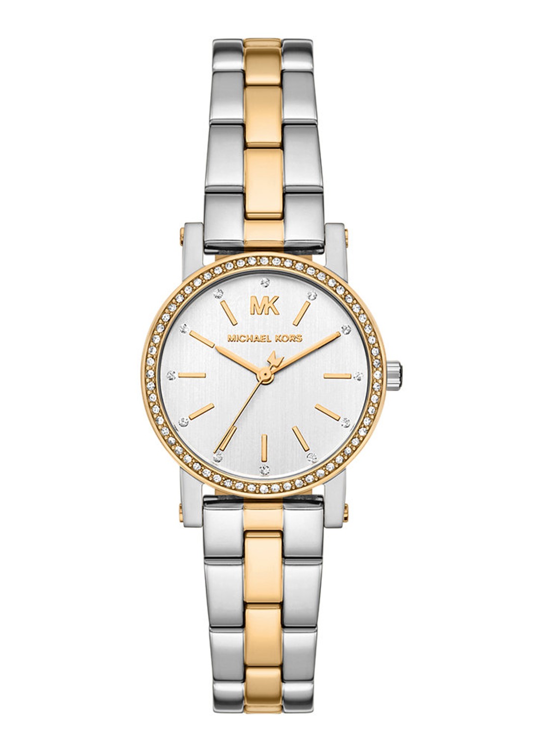 Michael Kors Corey horloge MK7668 - voorkant zilver
