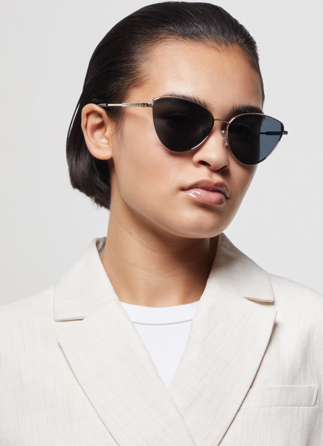 Michael Kors Cortez zonnebril gepolariseerd MK1140  - voorkant 3 zilver