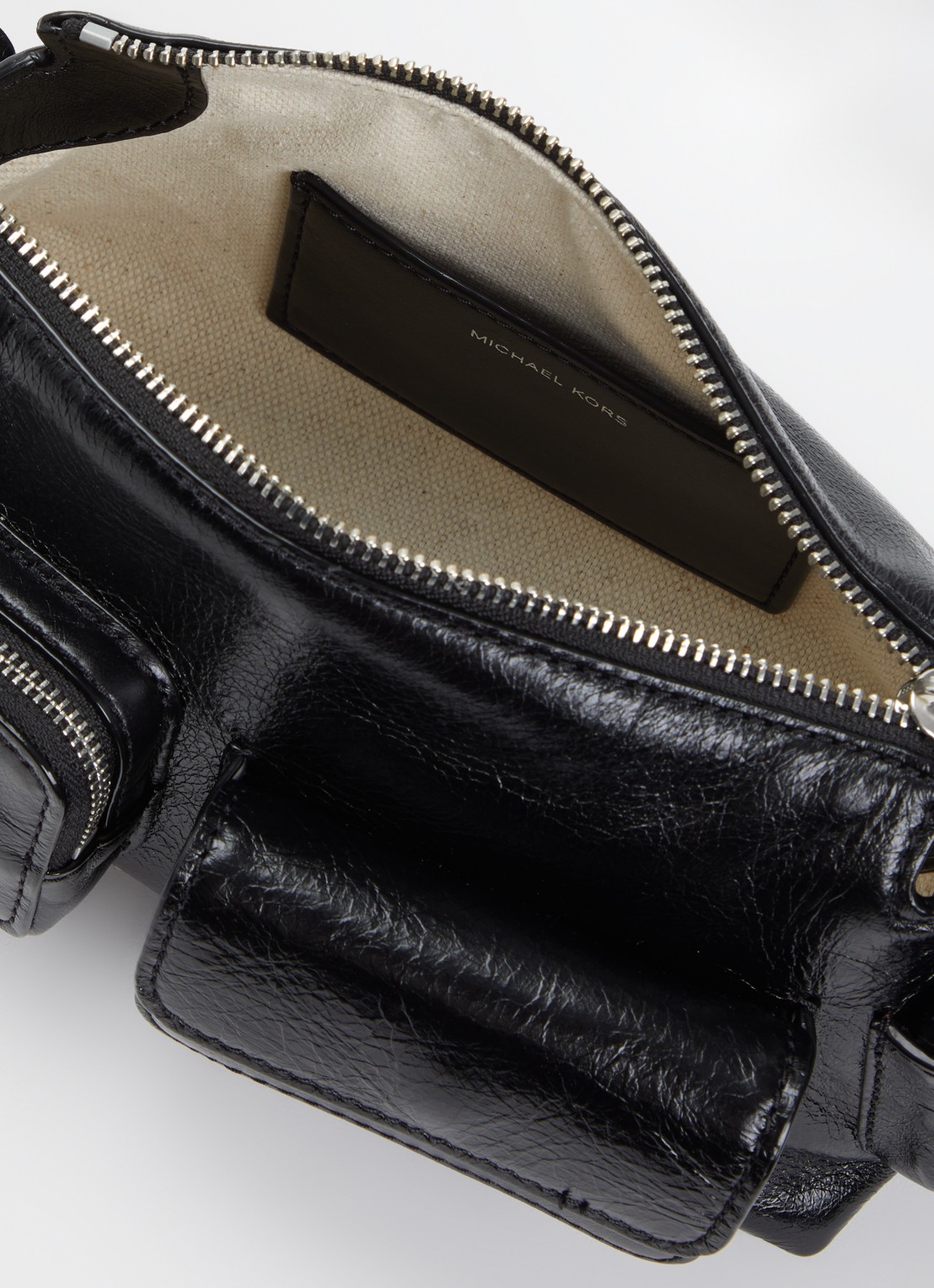 Michael Kors Dakota crossbodytas met logoprint en structuur - detail 4 zwart