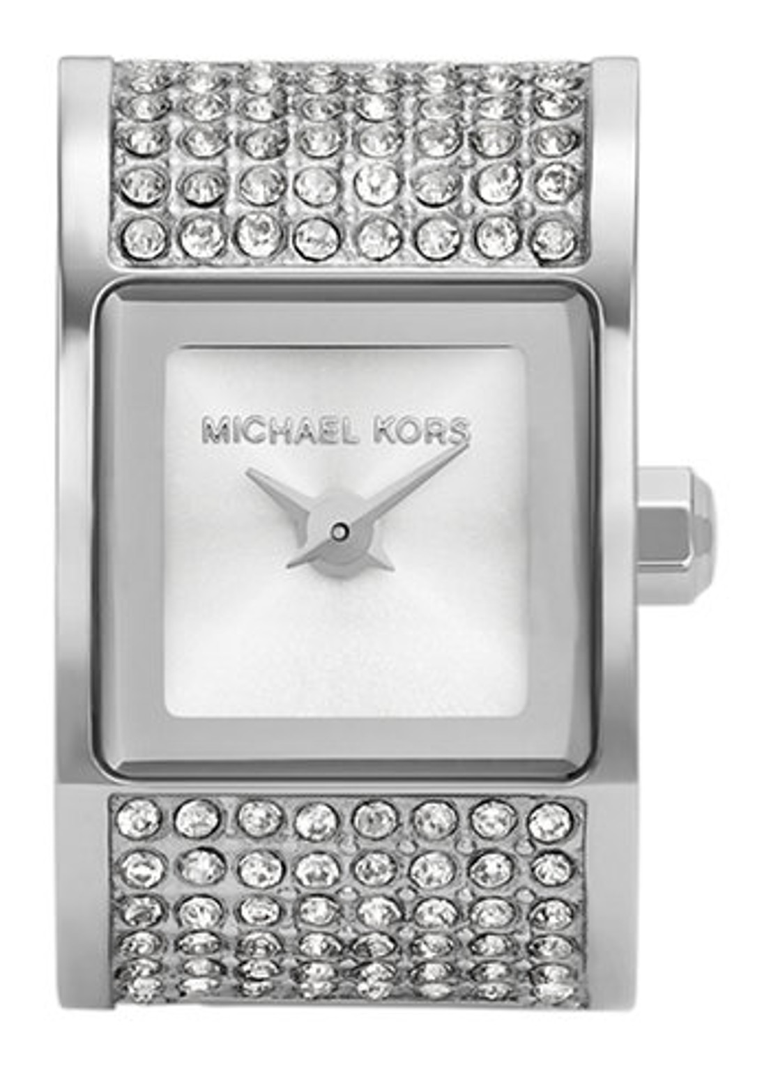 Michael Kors Darrington horloge ring MK4884 - detail 2 zilver