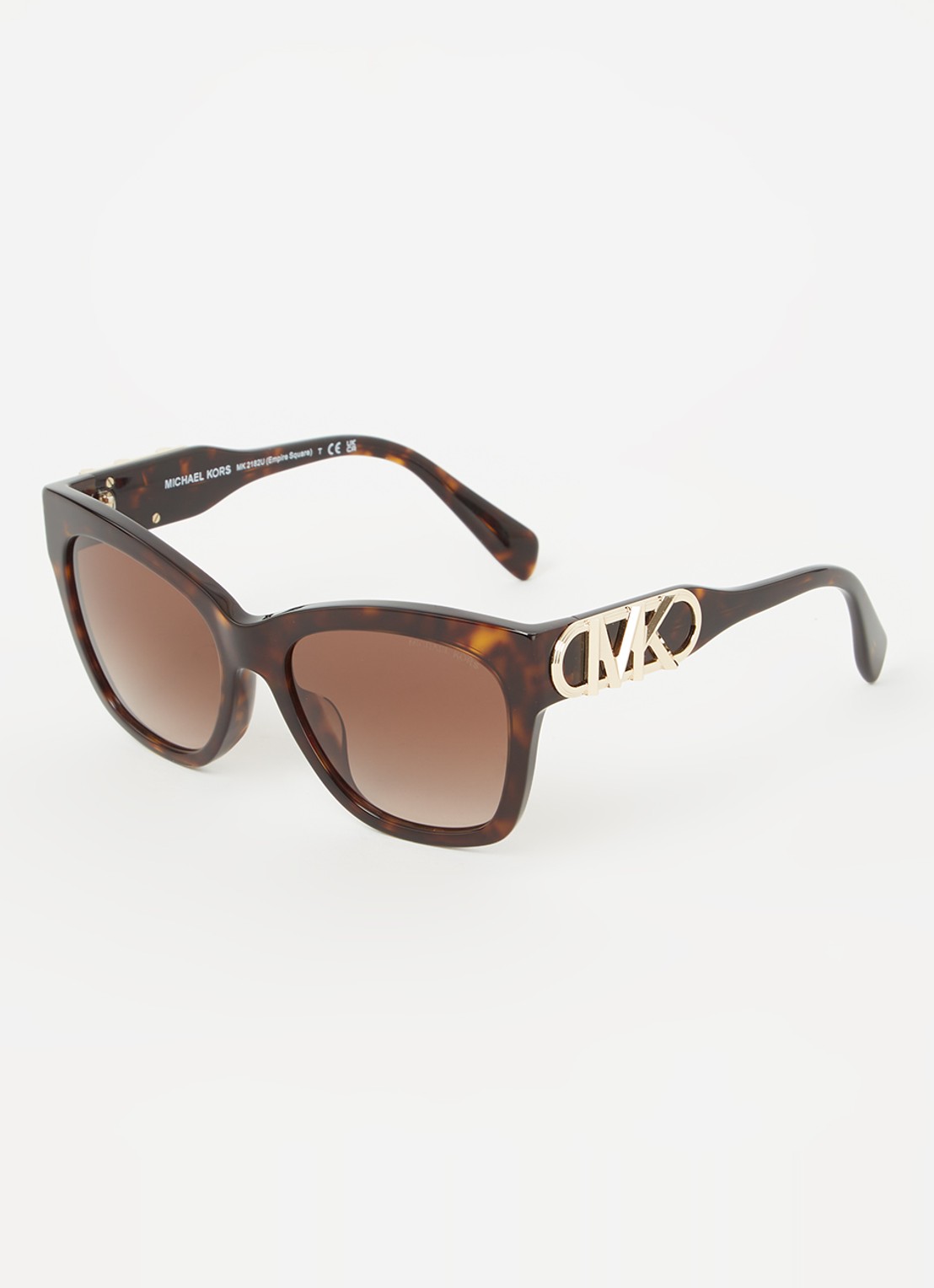 Michael Kors Empire Square zonnebril MK2182U - voorkant donkerbruin