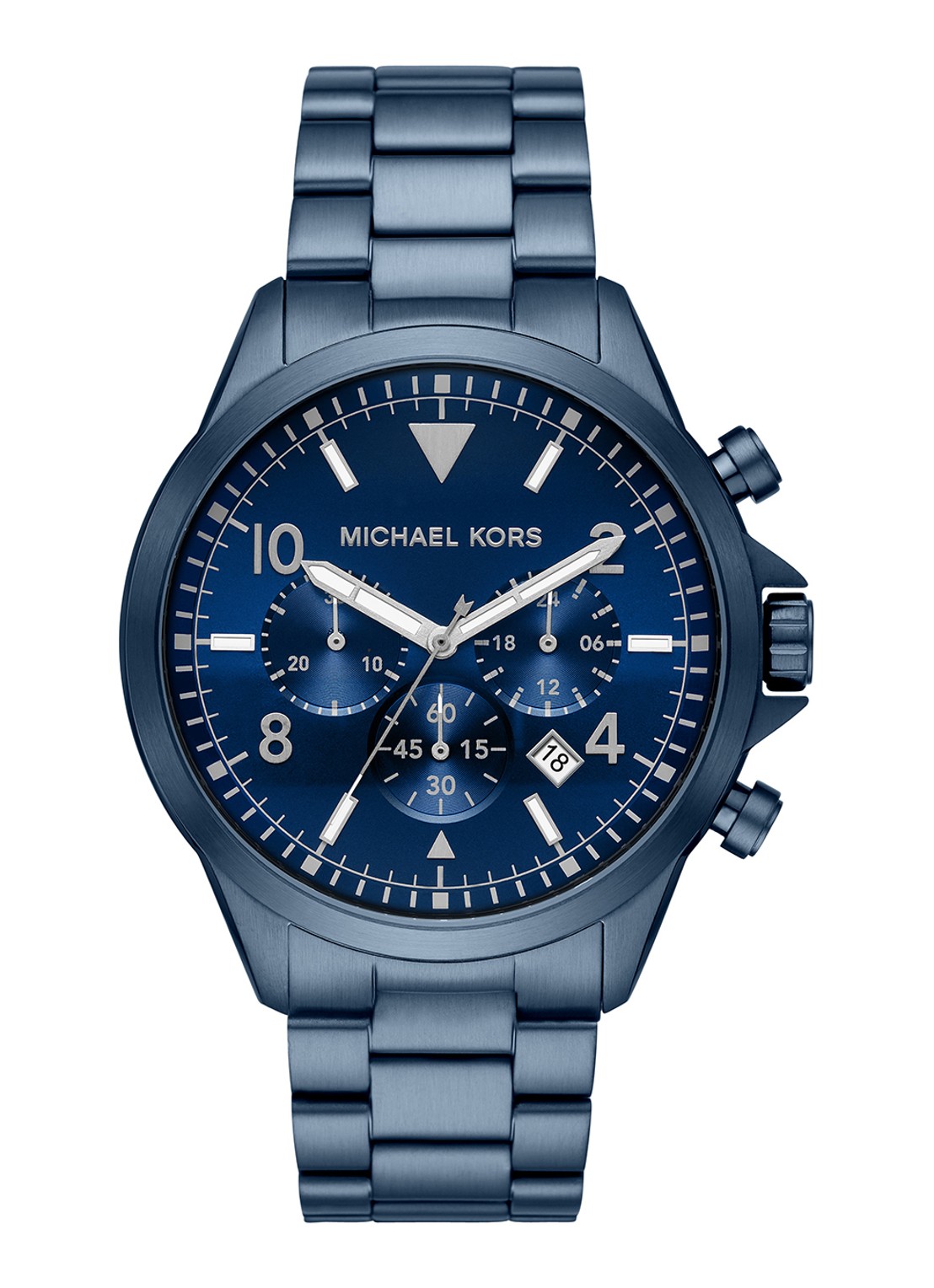 Michael Kors Gage Horloge MK8829 - voorkant 3 blauw