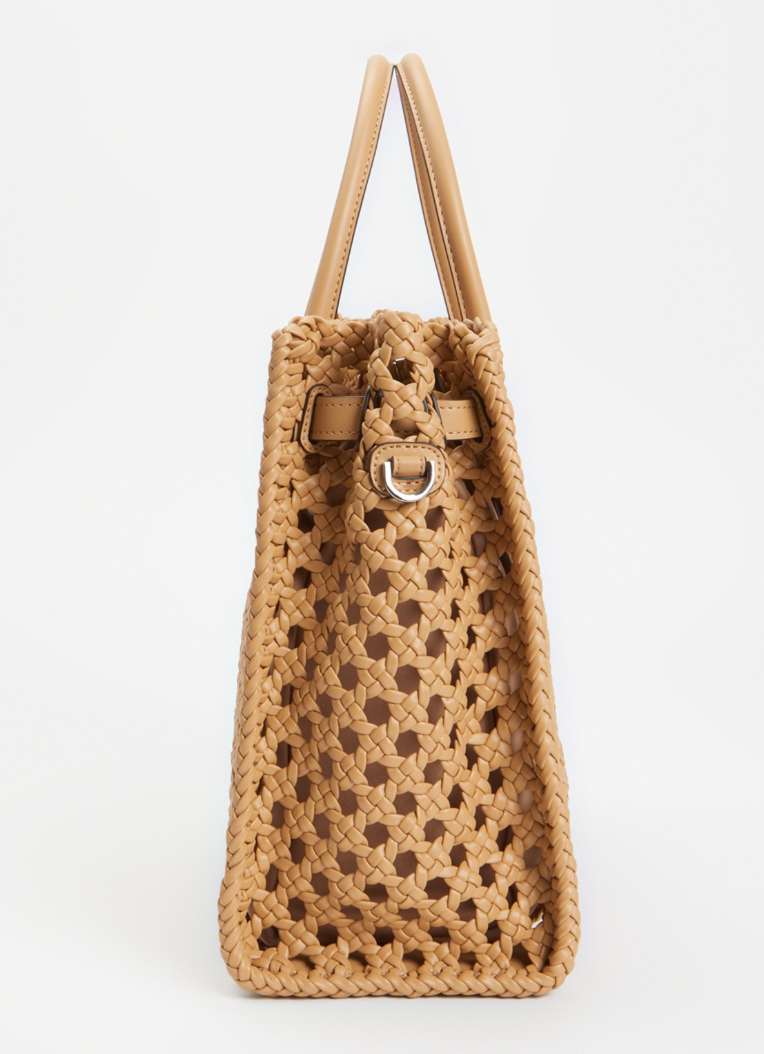 Michael Kors Hamilton handtas met afneembare schouderriem - detail 3 beige