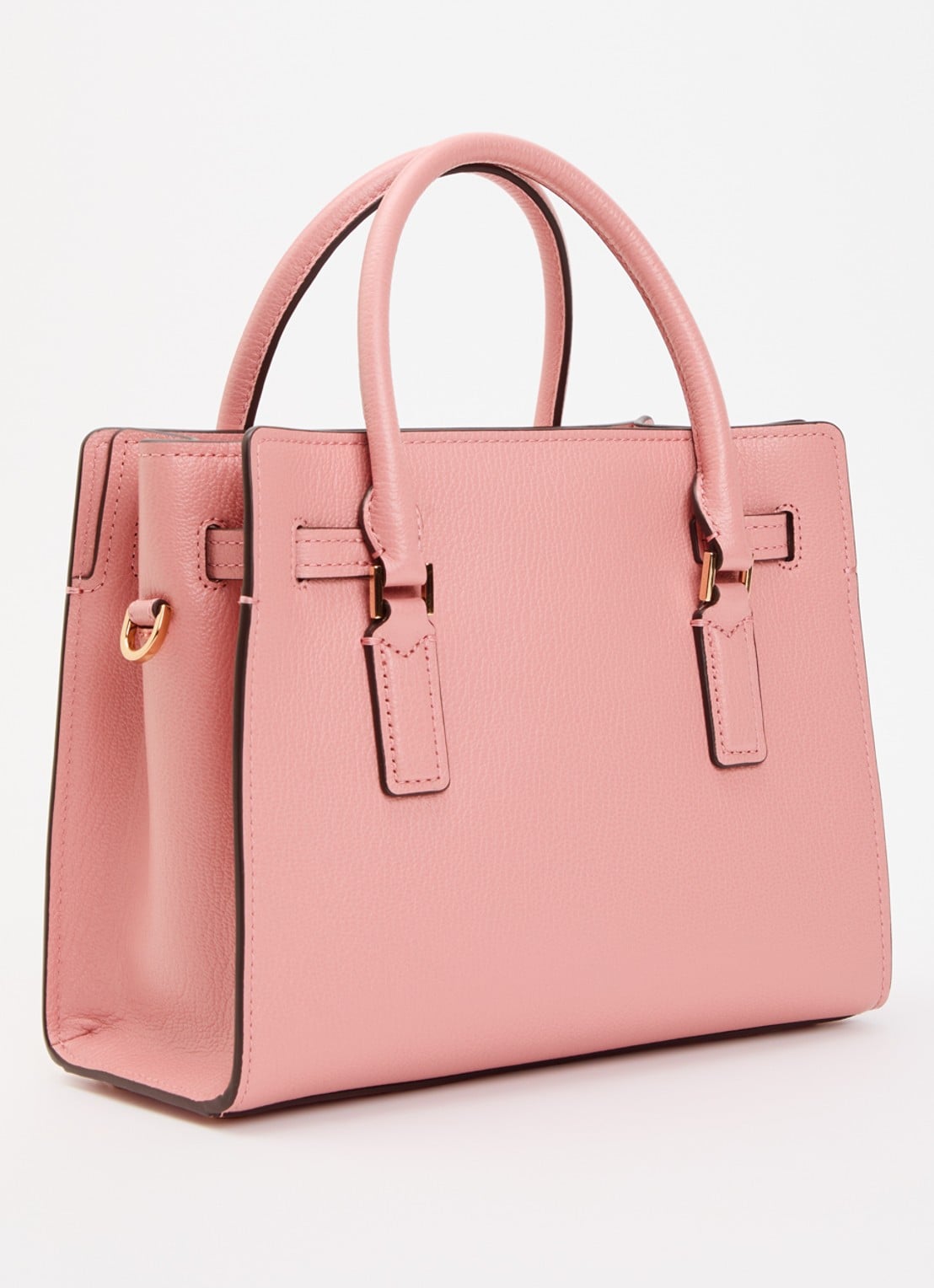 Michael Kors Hamilton Small handtas met afneembare schouderriem - achterkant 5 lichtroze