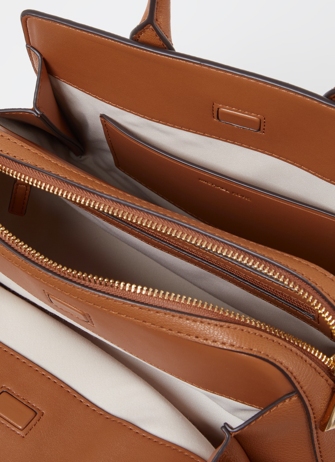Michael Kors Handtas met logoprint en afneembare schouderriem - detail 2 cognac