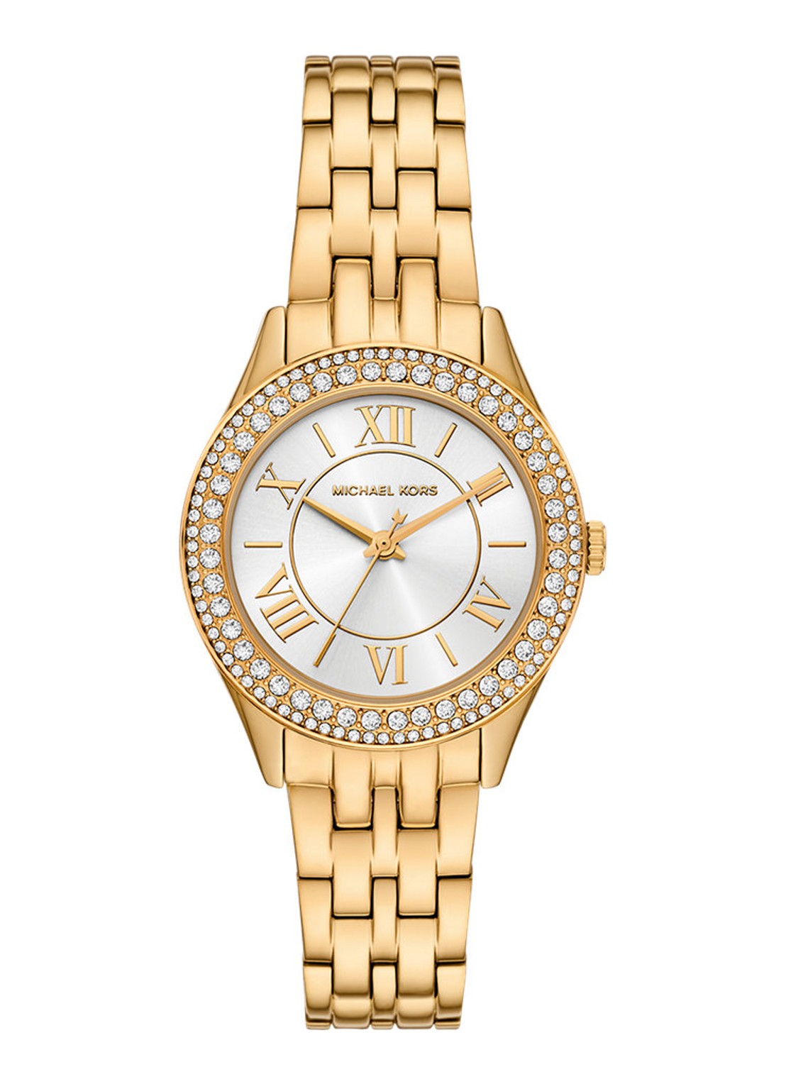 Michael Kors Harlowe horloge MK7651 - voorkant 5 goud