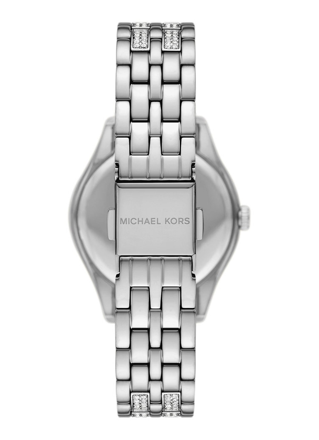 Michael Kors Harlowe horloge MK7653 - detail zilver