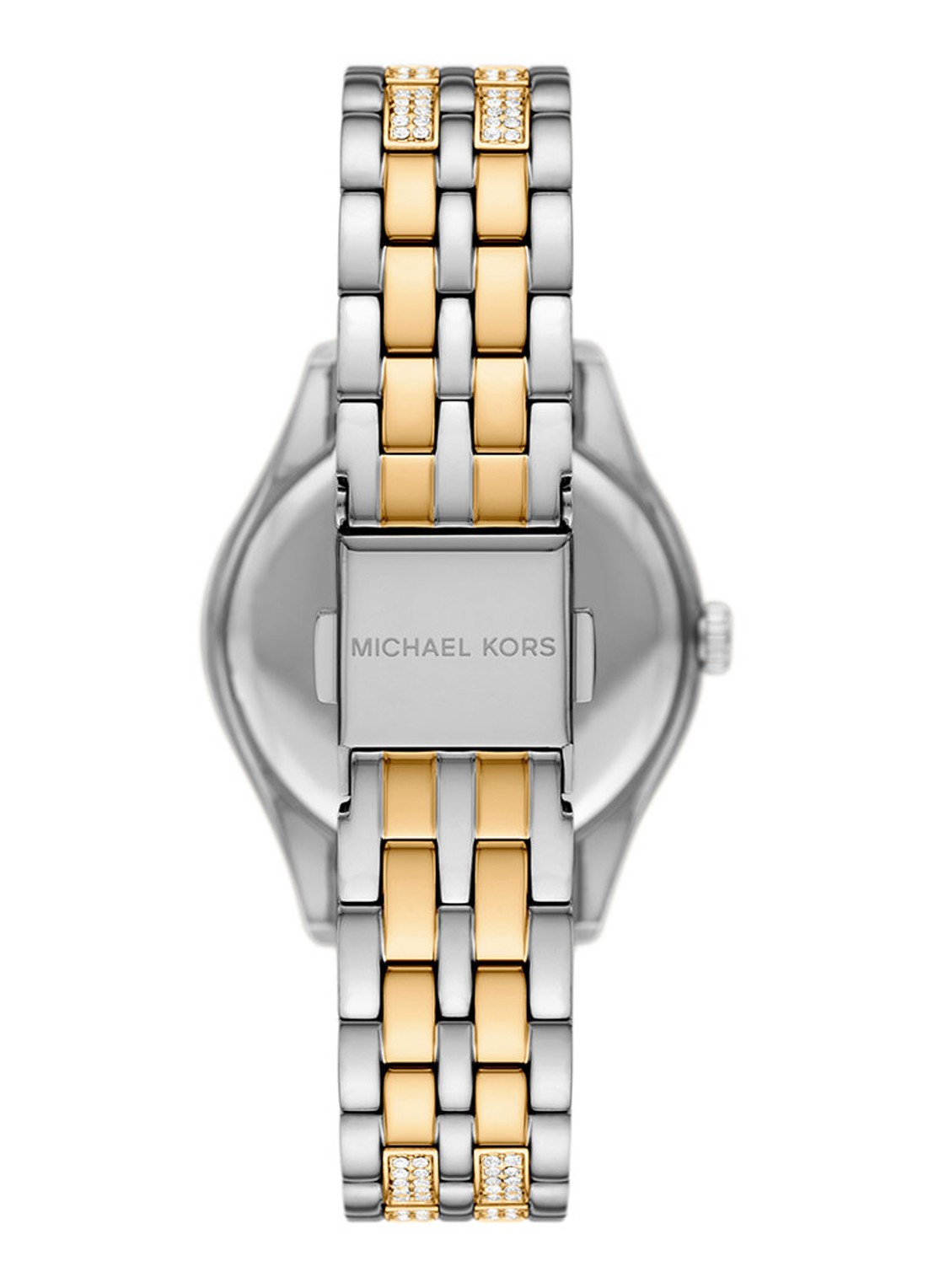 Michael Kors Harlowe horloge MK7654 - detail zilver