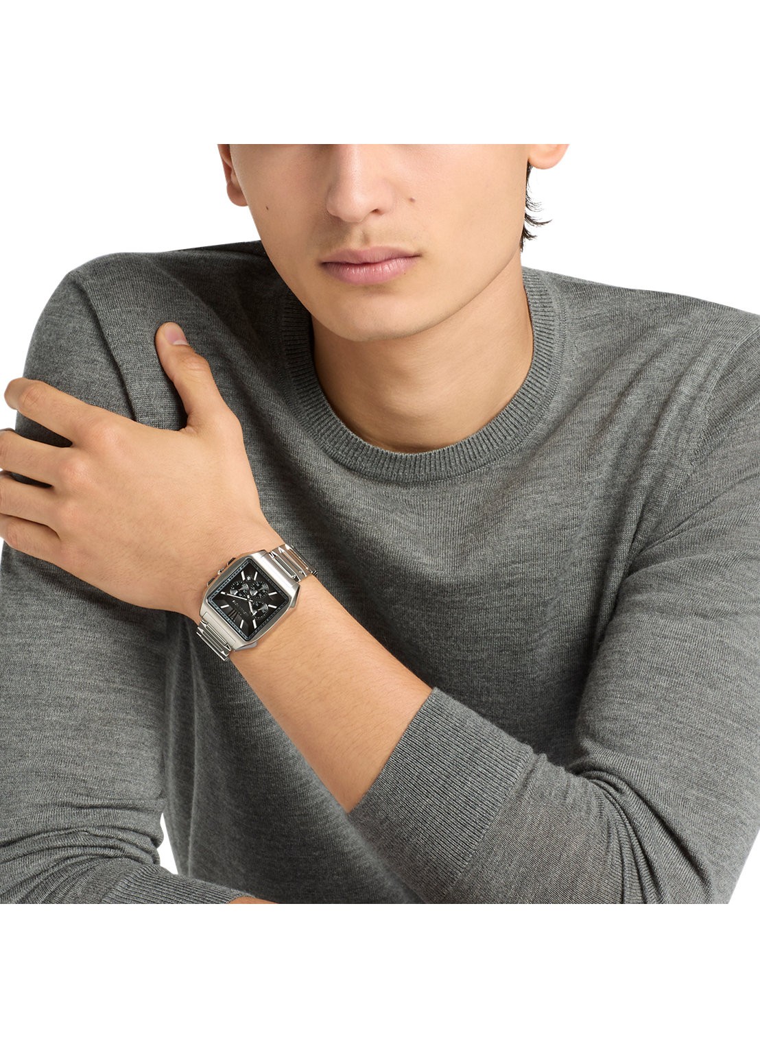 Michael Kors Hayes horloge MK9283 - detail 3 zilver