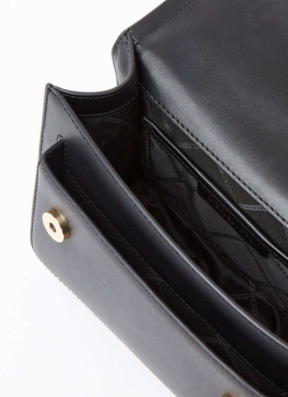 Michael Kors Heather Large schoudertas met logoprint - detail 4 zwart