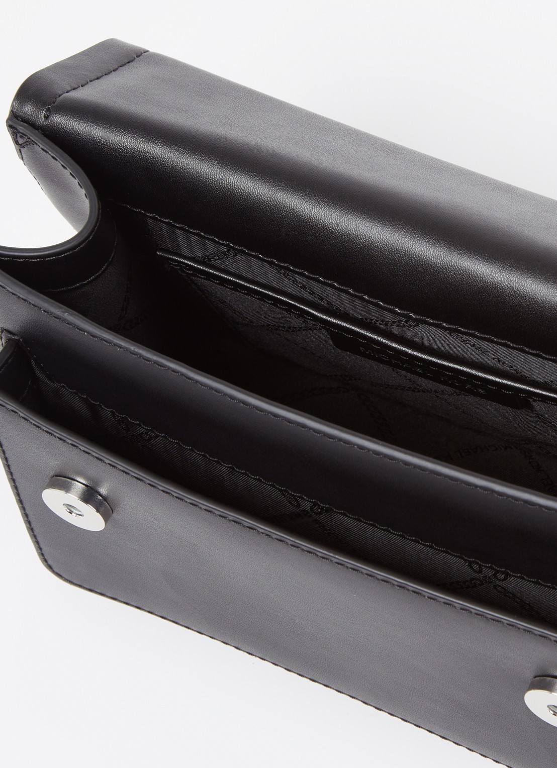 Michael Kors Heather Large schoudertas met logoprint - detail 4 diepzwart