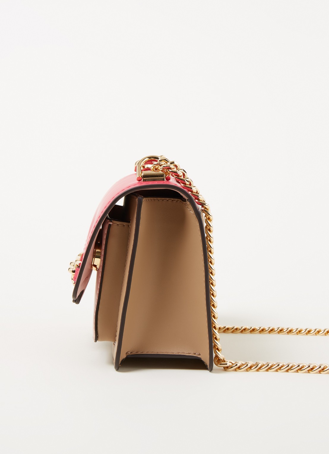 Michael Kors Heather XS schoudertas van leer - detail 3 roze