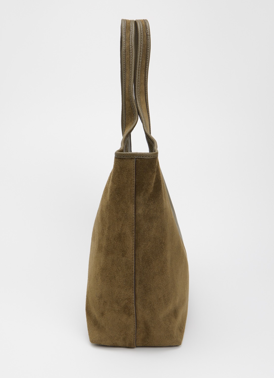 Michael Kors Henly Large shopper van leer met details van suède - detail 2 olijfgroen