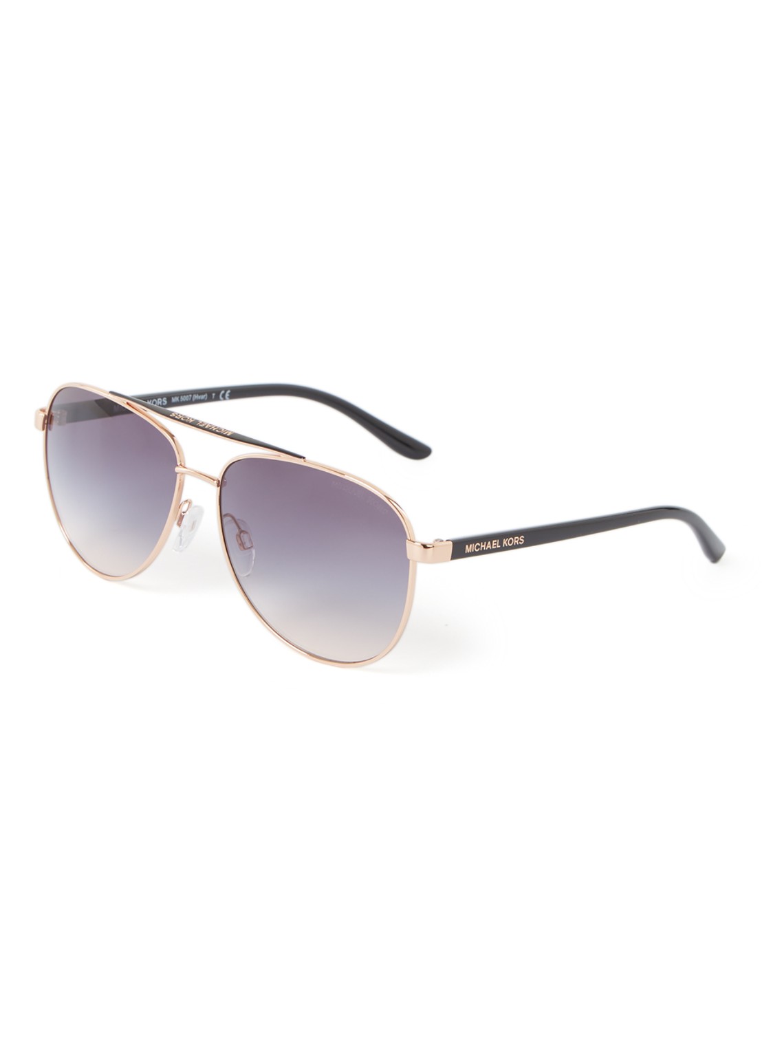 Michael Kors Hvar zonnebril MK5007 - voorkant 3 roségoud