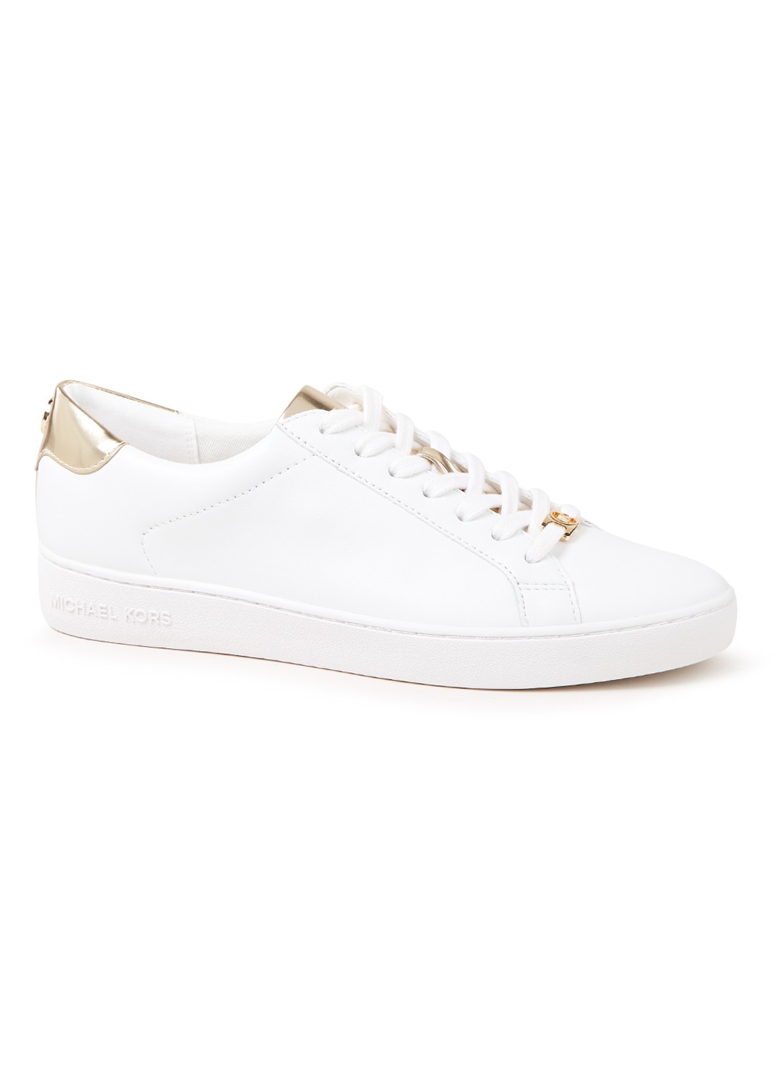 Michael Kors Irving sneaker van leer - voorkant 5 wit