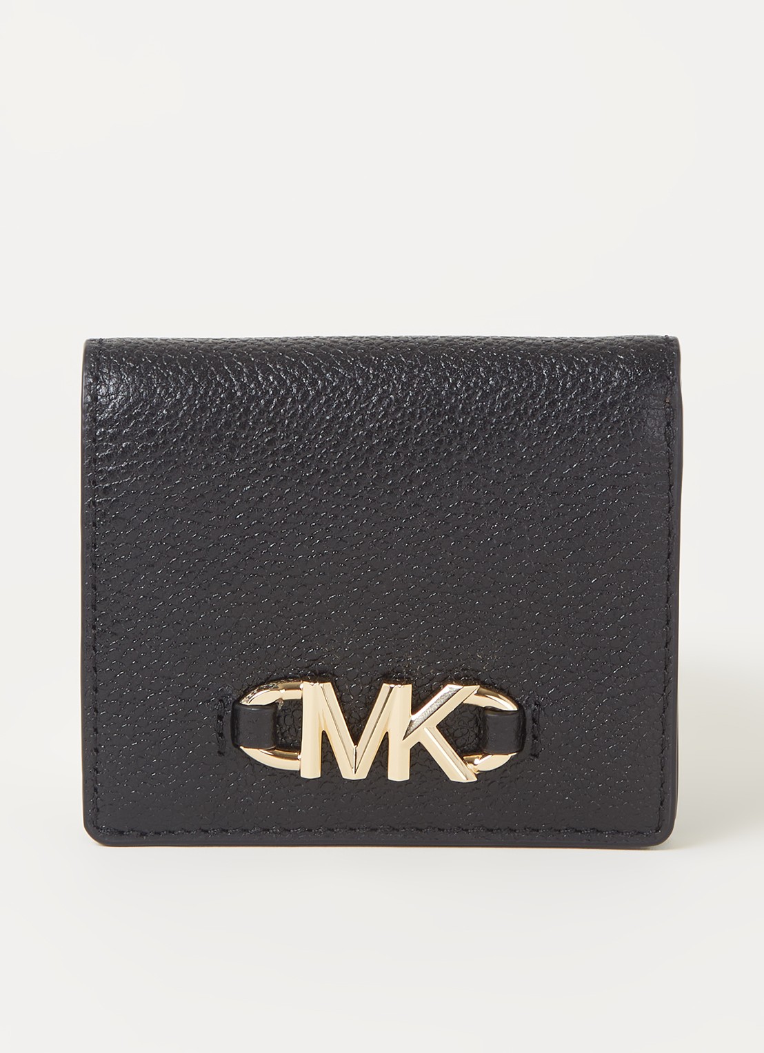 Michael Kors Izzy Small portemonnee van leer met logo - voorkant zwart
