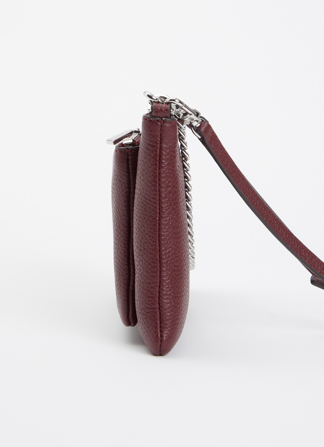 Michael Kors Jet Set crossbodytas van leer - detail 6 bordeauxrood