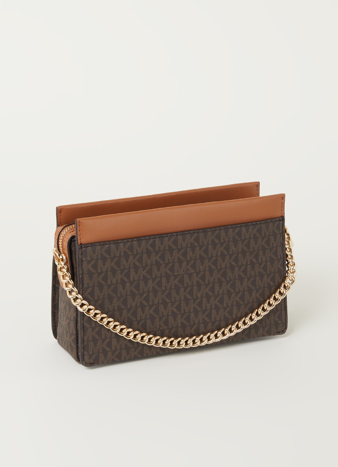 Michael Kors Jet Set Large crossbodytas met logoprint - achterkant 4 bruin