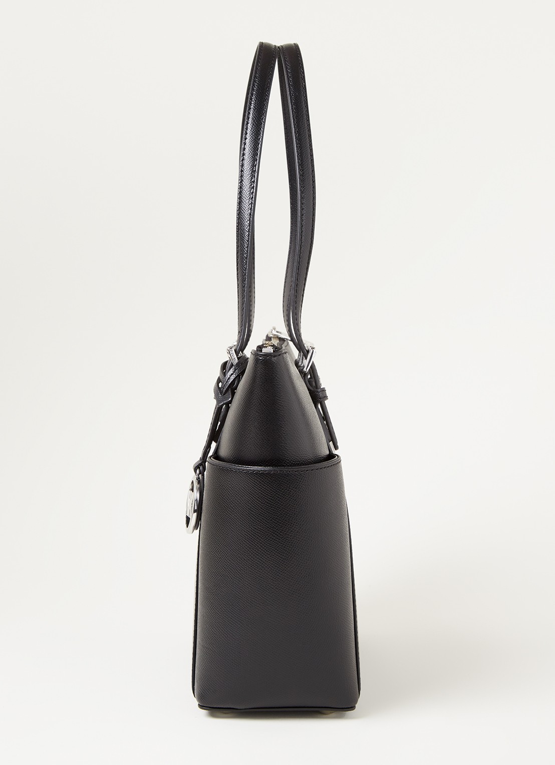 Michael Kors Jet Set schoudertas van leer - detail 4 zwart
