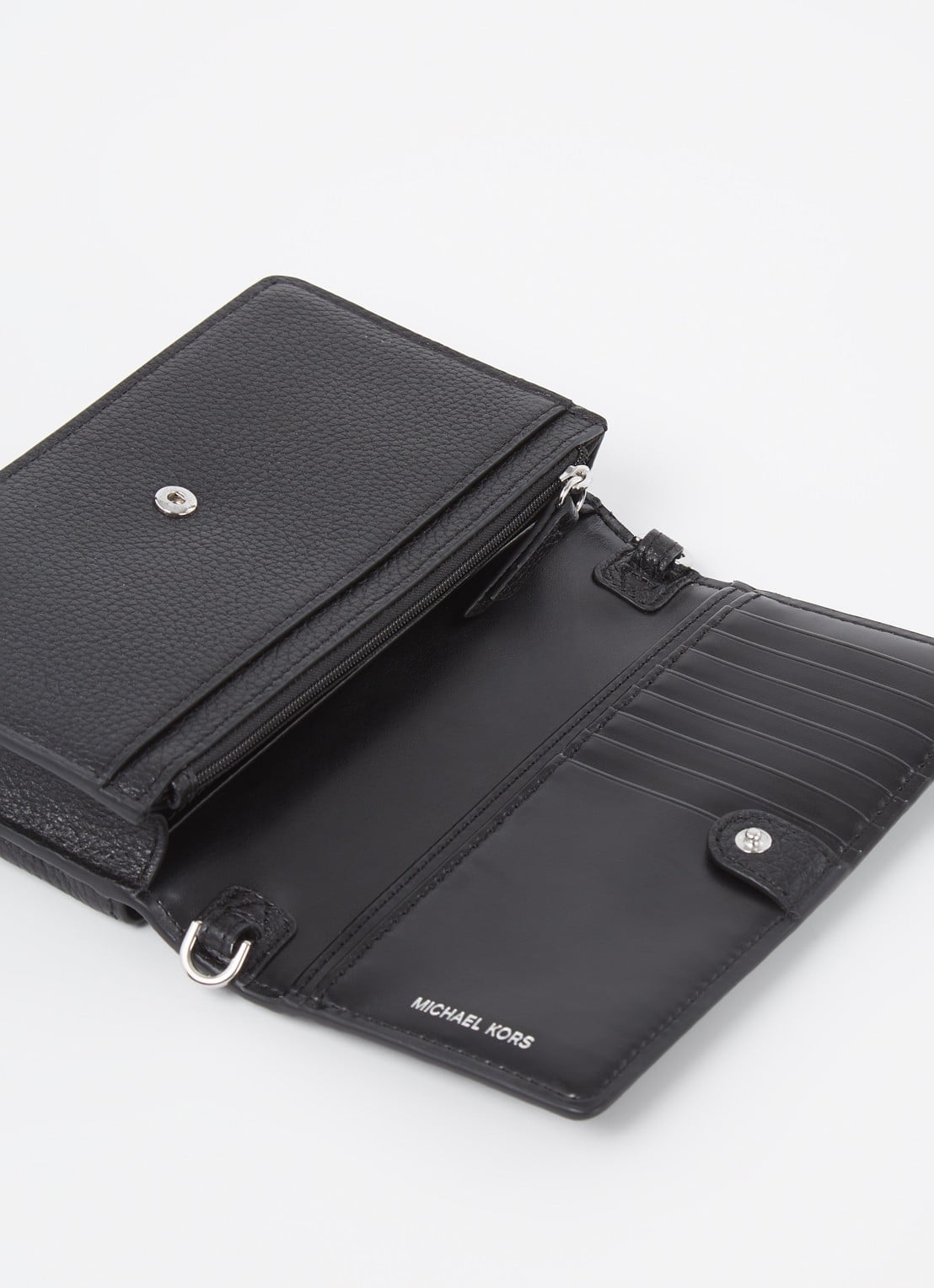 Michael Kors Jet Set Small crossbodytas van leer - detail 2 zwart