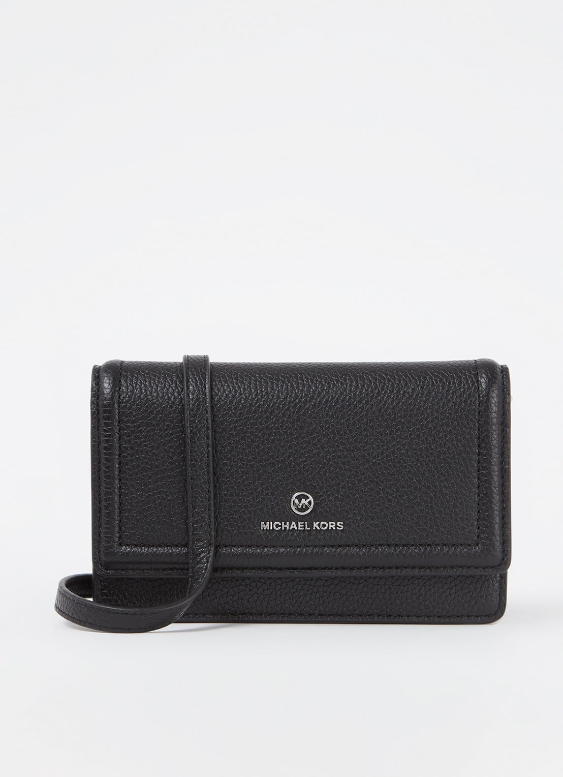 Michael Kors Jet Set Small crossbodytas van leer - voorkant zwart