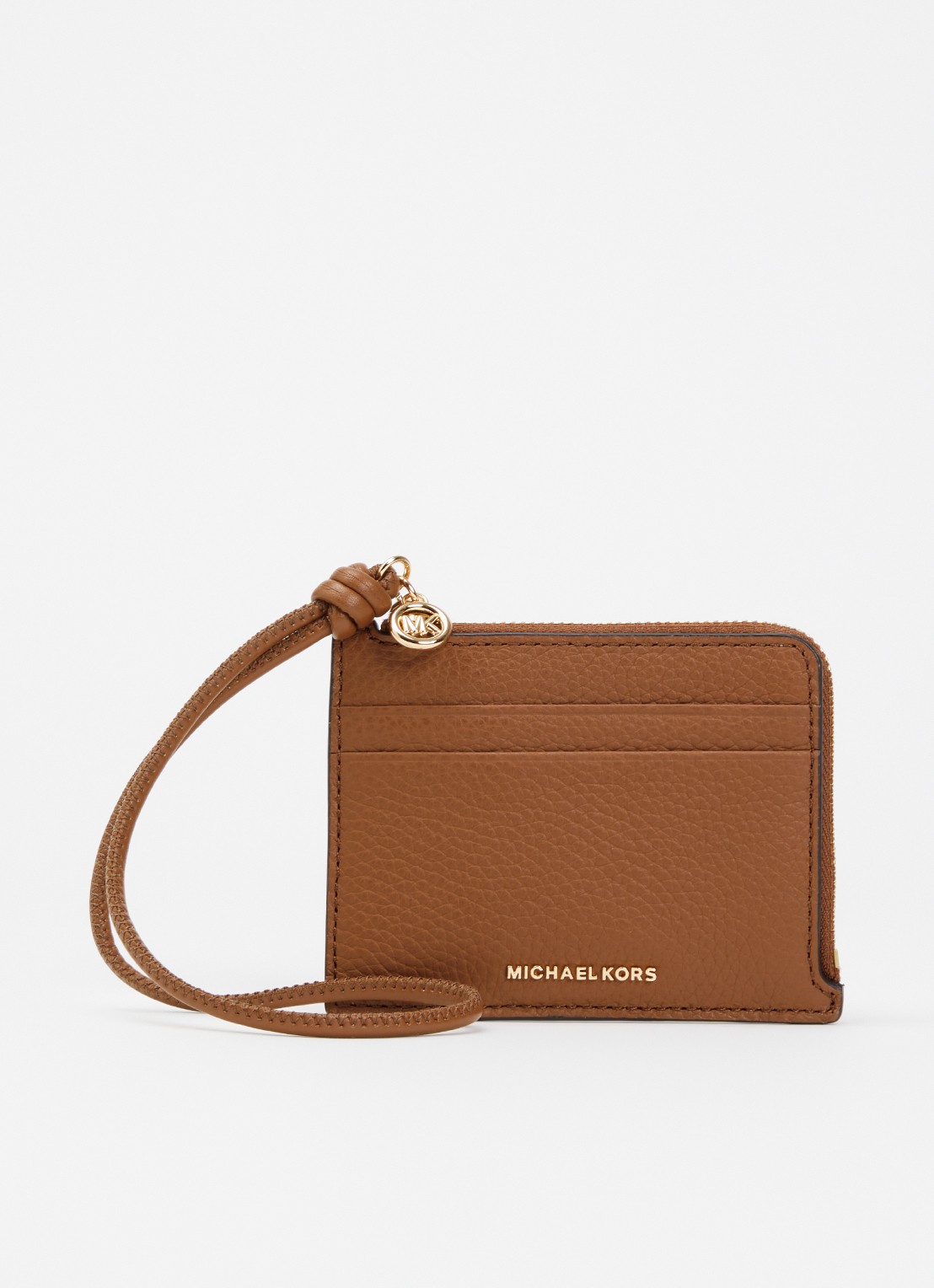 Michael Kors Jet Set Small pasjeshouder van leer - voorkant bruin