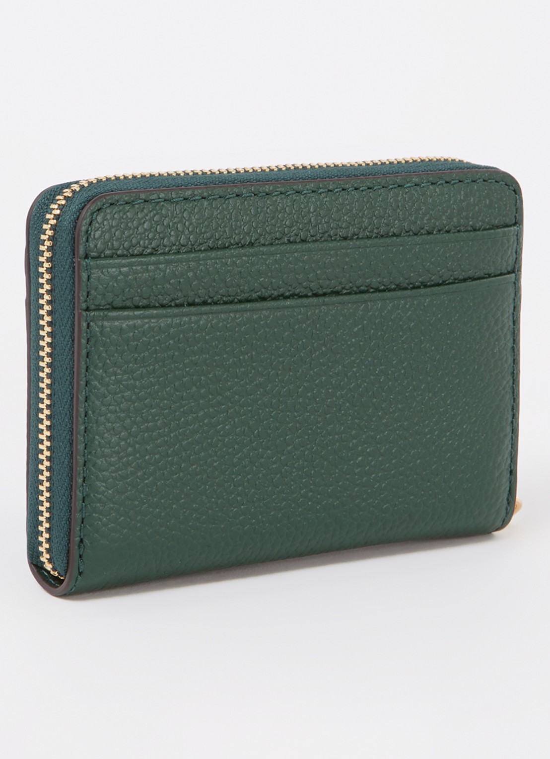 Michael Kors Jet Set Small portemonnee van leer - achterkant 3 donkergroen