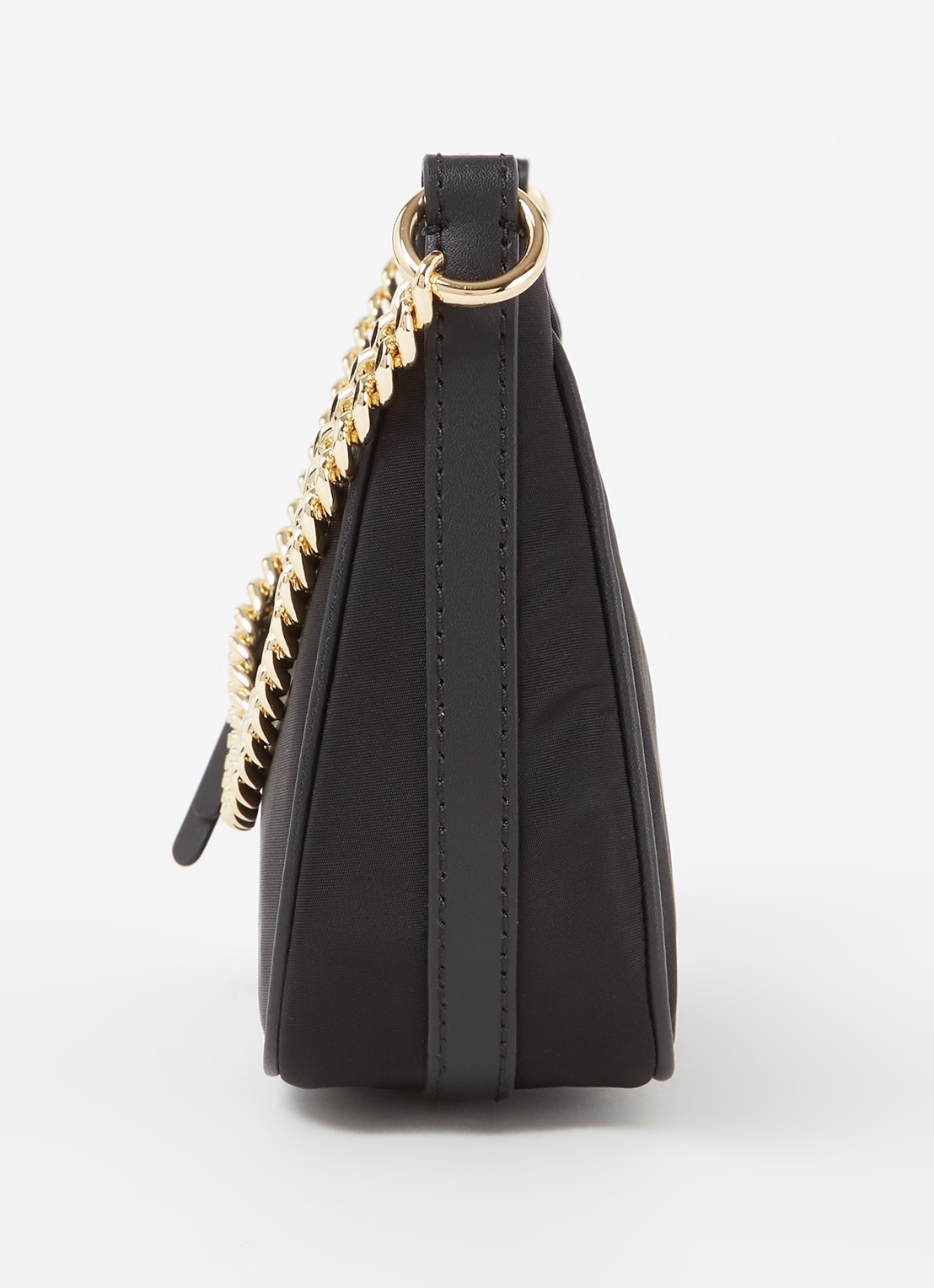 Michael Kors Jet Set Small schoudertas met leren details  - detail 2 zwart