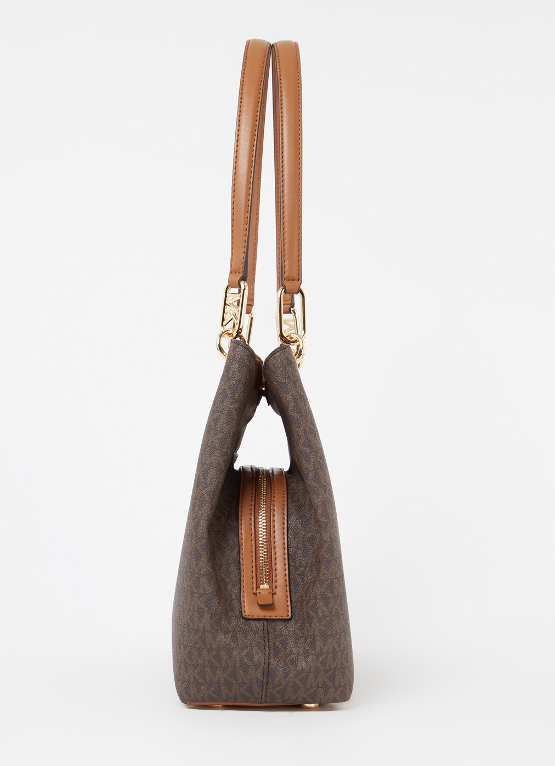 Michael Kors Kensington Large schoudertas met logoprint - detail 5 bruin